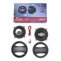 T-1055 Altavoces Coaxiales para Auto de 3 Vías y 5.25 Pulgadas, 400W Máx., Par de Altavoces de Audio para Vehículo