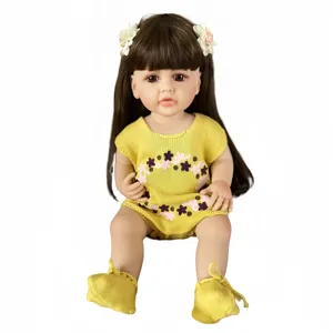 22inch Full vinyl Body Soft Popular Sweet Face Reborn Baby ODM&OEM High Quality silicone reborn baby doll