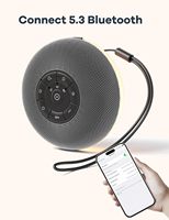 Machine à Bruit Blanc avec 39 Tonalités Apaisantes Lumière LED Aide au Sommeil pour Bébés Enfants Adultes-Marron