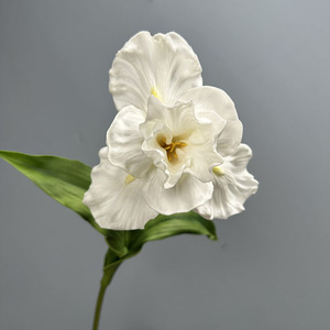Fleurs d'<span class=keywords><strong>iris</strong></span> artificielles au toucher réel, tiges d'<span class=keywords><strong>iris</strong></span> artificielles avec feuilles pour la décoration florale de la maison et des mariages - Product Image 2