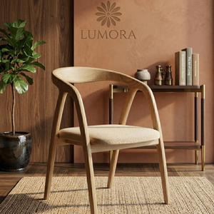 Fauteuil de salle à manger moderne en bois Lamon avec dossier ergonomique, stable et durable pour la maison, le bureau et l'appartement - Product Image 2