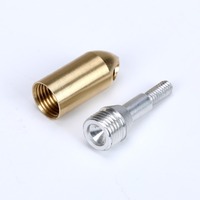 Pointe de flèche sifflet dorée, pointe de flèche sifflet 100 grains en cuivre pour le tir à l'arc, accessoire de chasse DIY