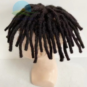 Vente en gros serrure redoute cheveux humains hommes topper toupet pleine dentelle perruque prêt à expédier <span class=keywords><strong>afro</strong></span> curl toupet pour hommes noirs redoute serrures - Product Image 4