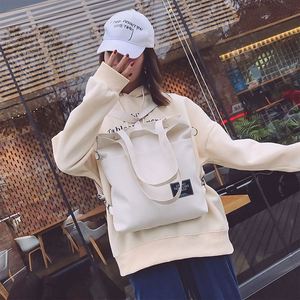 Sac fourre-tout en toile personnalisé de grande taille, style bandoulière et messager, sac pour femme avec fermeture éclair, doublure en polyester, pour le shopping, le travail et les cours - Product Image 2