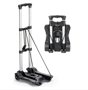 รถบรรทุกแบบเข็นพับได้ขนาดเล็กมี2ล้อรถเข็นกระเป๋าแบบพกพาสำหรับเคลื่อนย้ายการเดินทางไปสนามบิน - Product Image 1