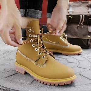 Chaussures de sécurité en cuir pour hommes, imperméables, à tige de 6 pouces, fabriquées en Chine, vente en gros, personnalisables, Zapatos Para Hombres - Product Image 4