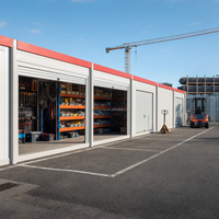Maison préfabriquée en conteneur de 20 pieds ou 40 pieds, structure en acier, bâtiment modulaire de stockage, entrepôt, salle à outils, assemblage rapide