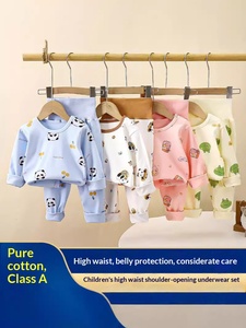 Nuovo Set di Pantaloni Autunnali a Vita Alta per Bambini, <span class=keywords><strong>Pigiami</strong></span> per Ragazzi e Ragazze, Abbigliamento Tinto in Capo con Stampa a Maniche Lunghe per Casa - Product Image 6