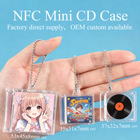 SUNSHING Mini CD personnalisé NFC, porte-clés, étui d'album, boîte cadeau photo personnalisée, breloques porte-clés, promotion musicale, recyclable