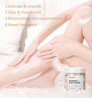 Huati Sifuli RubioAroma 180g beurre corporel fouetté coloré biologique hydratant lavande lait de coco Rose mangue beurre corporel