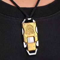 Couteau de cou de survie tactique polyvalent de qualité industrielle avec gaine pour la pêche de poche et le camping d'autodéfense Couteau d'extérieur