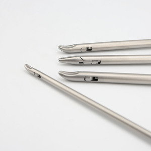 Fórceps de destornillador de aguja de mandíbula de carburo de tungsteno Instrumentos Laparoscópicos de titanio Tipo de pistola curva Portaagujas laparoscópico - Product Image 3