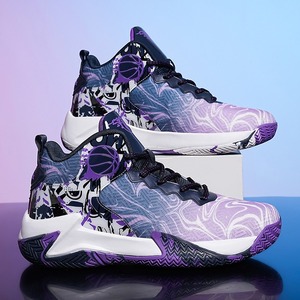 Zapatillas de baloncesto de gran tamaño para deportes prácticos, zapatillas de running para hombre y jóvenes, antideslizantes, resistentes a la fricción, con amortiguación. - Product Image 3