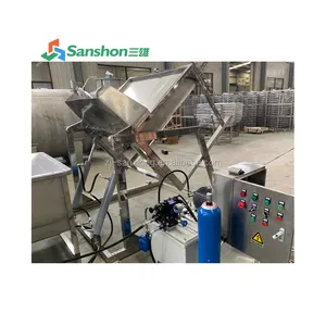 Sanshon Sus304 Sus316 Voedselfabriek Gebruikt Kratten Materialen Hydraulische Voedingsmachine