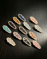 Barrettes en pierres précieuses naturelles en forme de nuage de perles pour femmes et filles, accessoires de bijoux en pierres de guérison