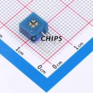 Resistencia Ajustable/Potenciómetro 3362X-202-3H, Componente de Orificio Pasante (THT)-3P, Resistencia de 7x6.8mm, 2kOhm, 10%, 500mW, 250ppm ℃ - Product Image 1