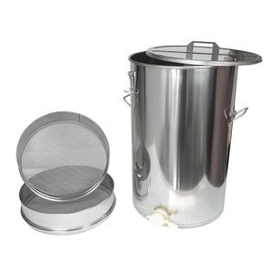 Réservoir de miel de qualité alimentaire 65L Crépine double couche Réservoir de miel en acier inoxydable avec passoire - Product Image 3