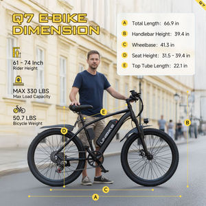 <span class=keywords><strong>Bicicleta</strong></span> Eléctrica Aairsk de 26 Pulgadas con Pedaleo Asistido, 400w, Importada de China, Envío Gratis en EE. UU. - Product Image 6