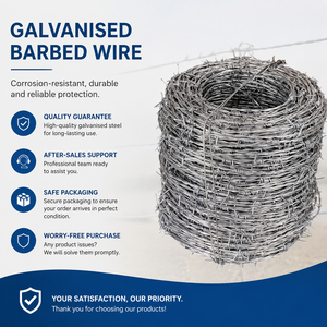 Rouleau de fil barbelé résistant aux intempéries, galvanisé pour la protection, pratique et professionnel, vente directe d'usine, excellent rapport qualité-prix - Product Image 6