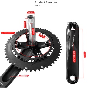 <span class=keywords><strong>Eje</strong></span> Central de Bielas para <span class=keywords><strong>Bicicleta</strong></span> de Carretera JIANKUN, Hueco e Integrado, para Discos Dobles de 39/53T y 34/50T, Fabricado en China - Product Image 2