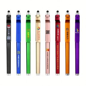 Bolígrafo de Gel Personalizado de Alta Calidad con Logotipo Promocional, Bolígrafo de Plástico Multicolor con Punta Táctil, Tinta Negra de 0.5mm, Venta al Por Mayor - Product Image 1