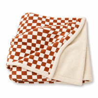 Plaid en polaire sherpa à logo personnalisé, 8 kg, en fibre coréenne double épaisseur, couverture chaude d'hiver pour lit Queen Size, vente en gros