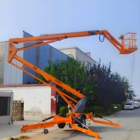Plateforme élévatrice télescopique araignée de 18m-20m montée sur remorque pour travaux en hauteur et maintenance