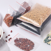 Sacs en PE imperméables à double os, personnalisés, avec fermeture éclair, adaptés aux aliments, résistants à la chaleur, pour réfrigérateur, fruits, salades, gâteaux, usage domestique, emballage