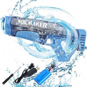 Pistolet à eau électrique automatique Toysrunner avec réservoir de 1000 ml en plastique ABS haute capacité pour enfants de 8 ans et plus, jeu extractible - Product Image 5