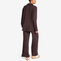Anpassen Oem Pyjamas Shirts und Hosen Frauen Baumwolle und Spandex Nachtwäsche Frauen 2 Stück Lounge Set