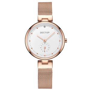 <span class=keywords><strong>2022</strong></span> nouveau DECTOP DL004 bande de maille 3ATM étanche femmes montres d'affaires - Product Image 3
