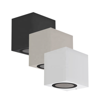 Applique murale LED GU10, éclairage mural extérieur carré, lumière murale cubique pour la maison, le jardin, le porche