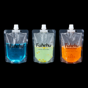 Custom 50ml-2100ml Fully Transparent Plastic Spout Pouch with for Leak-Proof for Milk & Chewing <b>Gum</b> Custom Color - Product Image 6