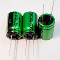 Condensateur électrolytique audio spécifique Nichcon MUSE, fabriqué sur mesure par le fabricant audio Fostex. 1000UF 25V 16X26MM