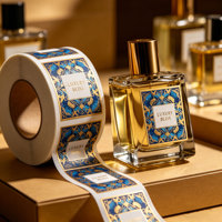 Étiquettes autocollantes personnalisées pour flacons de parfum, logo en relief, imprimées, durables, autocollants de marque, étiquettes adhésives pour emballages de produits cosmétiques