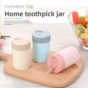 Circular Plastic <b>Toothpick</b> Holder in Restaurant Tube Can Design Household <b>Toothpick</b> Bottle Rack - Product Image 4