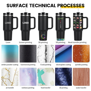 Gobelets à sublimation personnalisés de 1200ml/40oz avec poignée <span class=keywords><strong>en</strong></span> paille <span class=keywords><strong>Bouteille</strong></span> d'eau au design américain moderne pour l'eau et la nourriture - Product Image 4