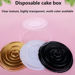 Xiamen Plastic Disposable <strong>Cake</strong> Containers With Dome Lids <strong>Cake</strong> Board Round <strong>Bundt</strong> Tiramisu Boxes Brownie Holder Display Containers - Product Image 3