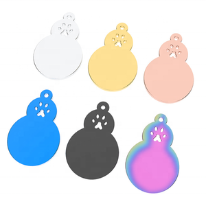 Yiwu Aceon acier inoxydable Pet ID étiquettes de <span class=keywords><strong>chien</strong></span> personnalisées nom de chiot métal vierge gravé pour animal de compagnie Unique patte creuse <span class=keywords><strong>gourde</strong></span> étiquette de <span class=keywords><strong>chien</strong></span> - Product Image 1