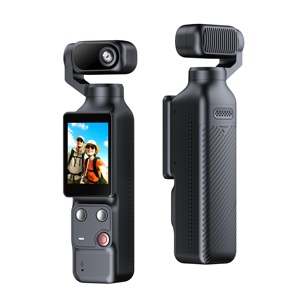 Caméra 4K Ultra HD anti-tremblement avec suivi IA 355 °   Caméscope WiFi à écran tactile de 2,0 pouces avec rotation automatique pour l'enregistrement vidéo, vlog, YouTube - Product Image 1