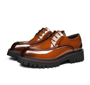 Chaussures pour hommes vintage de haute qualité, bout pointu, à lacets, antidérapantes, adaptées aux occasions formelles et aux tenues décontractées - Product Image 6