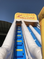 Nouvelles toboggans aquatiques gonflables commerciaux en PVC de grande taille pour l'extérieur, toboggan aquatique gonflable personnalisé avec piscine pour adultes