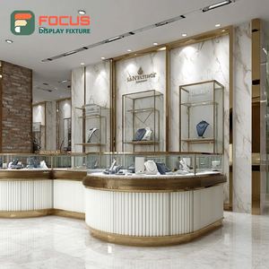 Minimalist Luxury Jewelry Store Furniture Laminated Finish Commercial Store Showcase Cabinet - Product Image 1