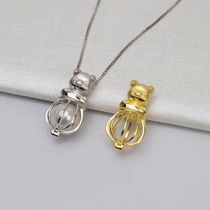 Pendentif en argent S925 représentant un cochon du zodiaque pour femmes, accessoire de mode DIY, perles lâches de 8 à 10 mm, sans trou, cage à perles vide, modèle 827 - Product Image 1