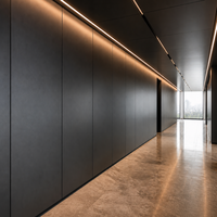 Panneau mural artistique moderne en aluminium perforé insonorisant pour centres commerciaux et villas