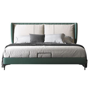 Foshan — cadre de <span class=keywords><strong>lit</strong></span> blanc, tissu double, taille super king, fabriqué en chine, bas, vente en gros - Product Image 5