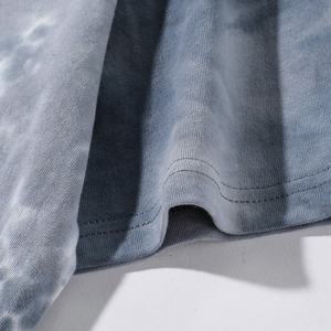 Camiseta Gráfica Tie Dye para Hombre al por Mayor, 100% Algodón, Colores Personalizados, Transpirable, Impresión DTG, Unisex, Manga Corta - Product Image 4