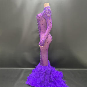 Nfs235 Elegante Rode Parels Veren Avondfeest Galajurken - Product Image 2