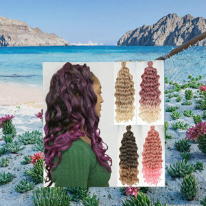 Extensiones de Cabello Sintético para Trenzas de 18 Pulgadas, Estilo Ondas Oceánicas, Fibra de Alta Temperatura para Peinados Boho - Product Image 2