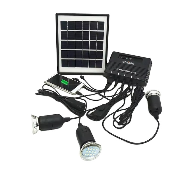 100W 200W 300W Solar Panel Light System Complete Kit With LED Lights Battery and Controller for Home Outdoor Use